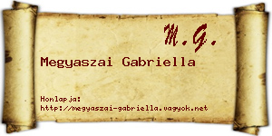 Megyaszai Gabriella névjegykártya