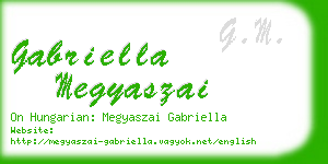 gabriella megyaszai business card